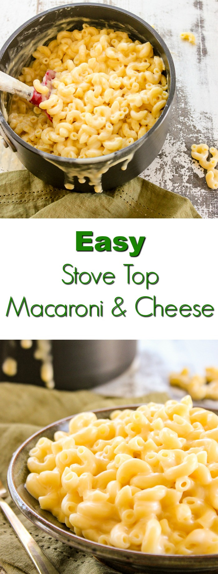 Stovetop Macaroni And Cheese Recipe
 Easy Stove Top Macaroni and Cheese Lisa s Dinnertime Dish