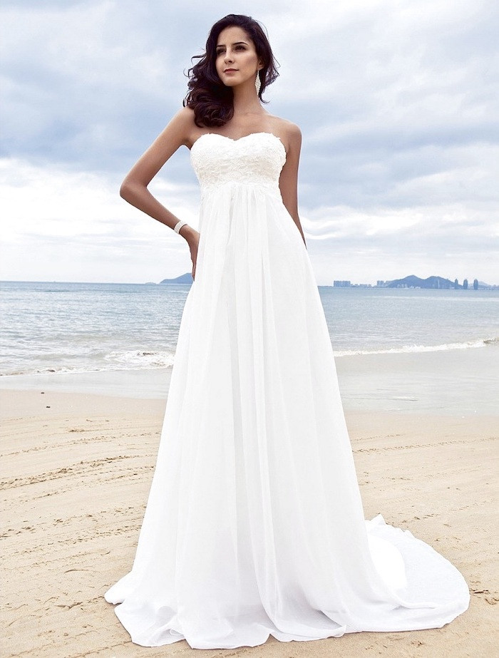 Strapless Beach Wedding Dresses
 1001 ideas for stunning beach wedding dresses