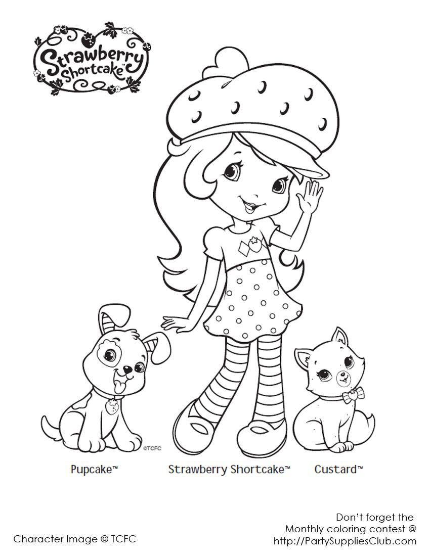 Strawberry Shortcake Printable Coloring Pages
 strawberry shortcake colouring page