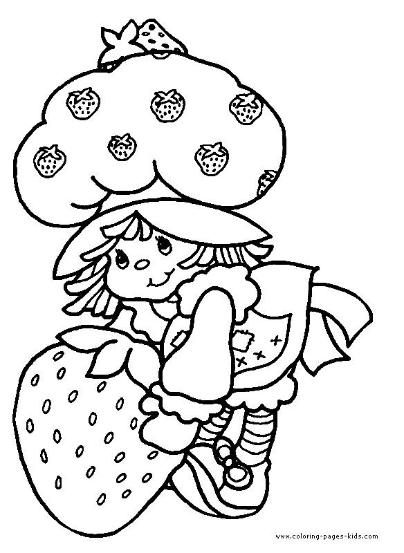 Strawberry Shortcake Printable Coloring Pages
 Strawberry Shortcake color page cartoon characters
