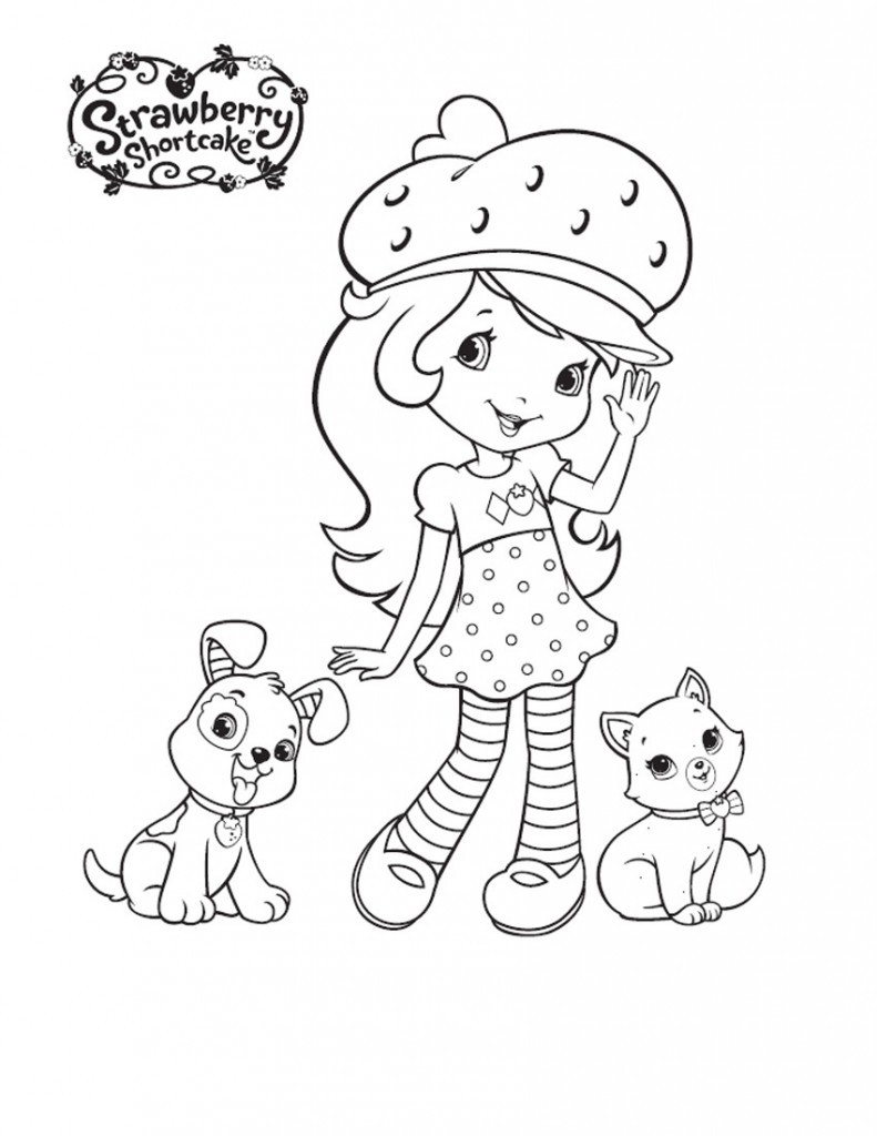 Strawberry Shortcake Printable Coloring Pages
 Free Printable Strawberry Shortcake Coloring Pages For Kids
