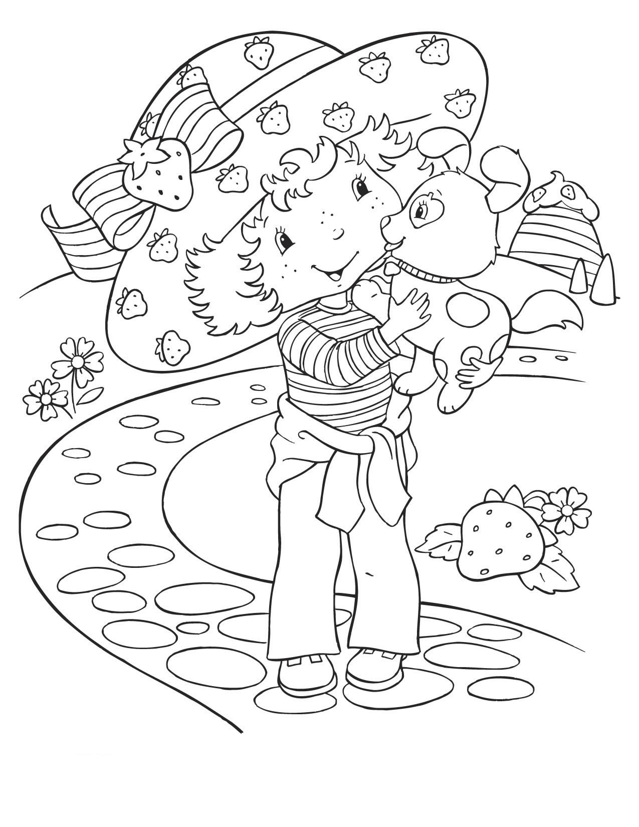 Strawberry Shortcake Printable Coloring Pages
 Free Printable Strawberry Shortcake Coloring Pages For Kids