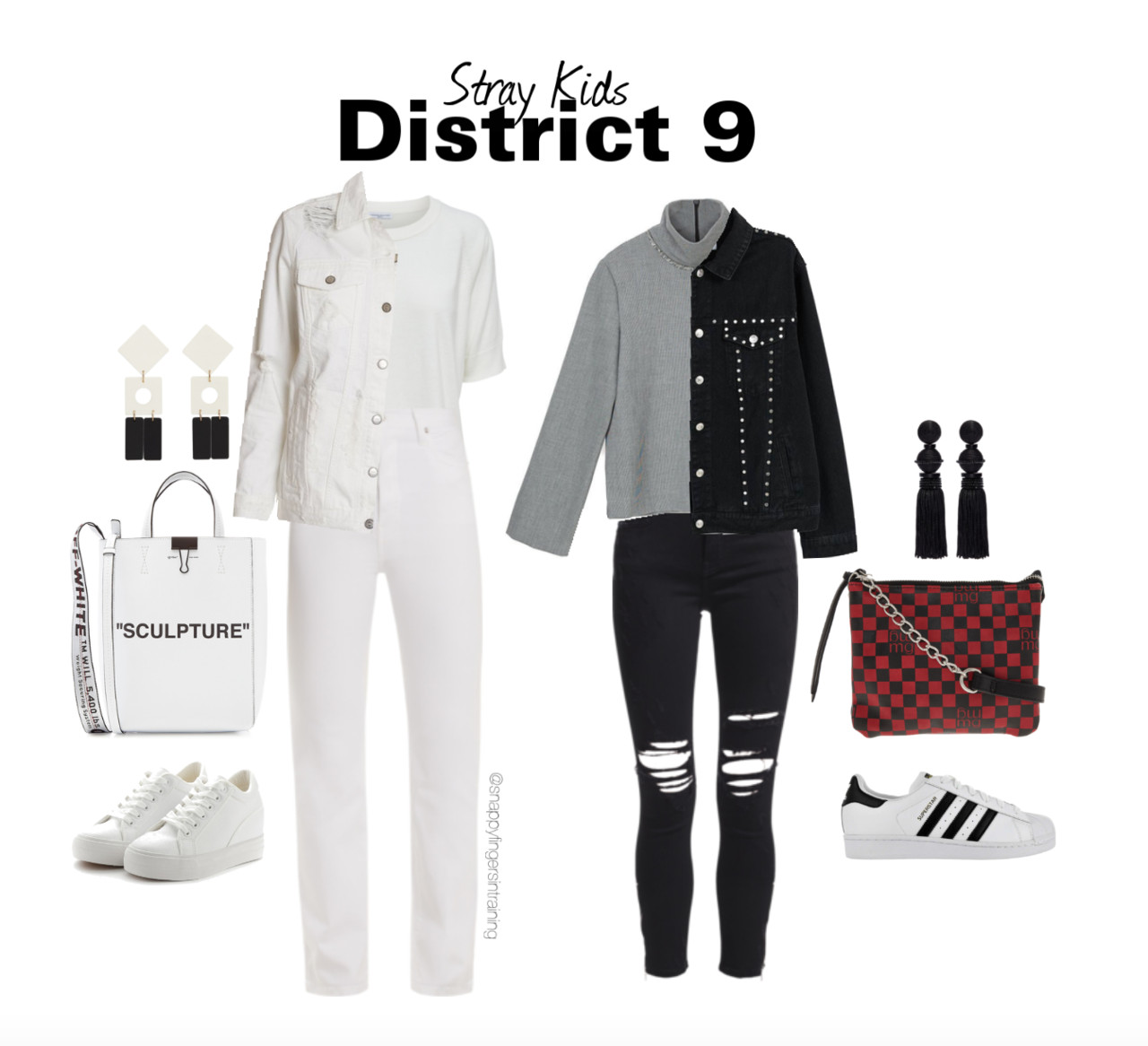 Stray Kids Fashion
 Kpop Outfits — Stray Kids ‘District 9′ Inspired Outfit