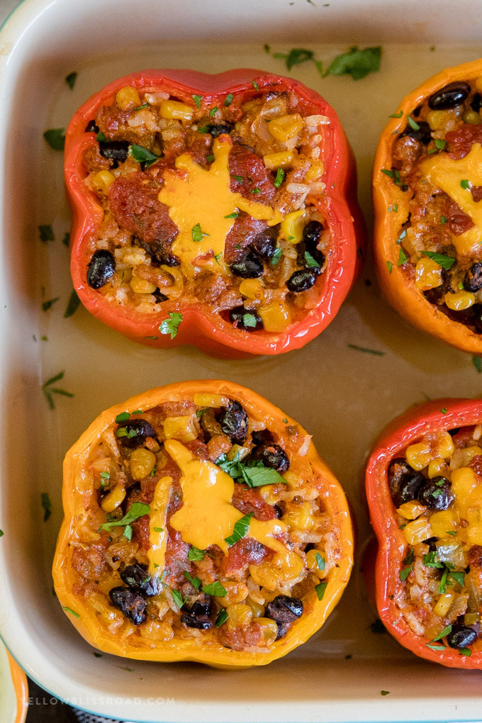 Stuffed Bell Peppers With Ground Turkey
 Easy Turkey Taco Stuffed Peppers Recipe