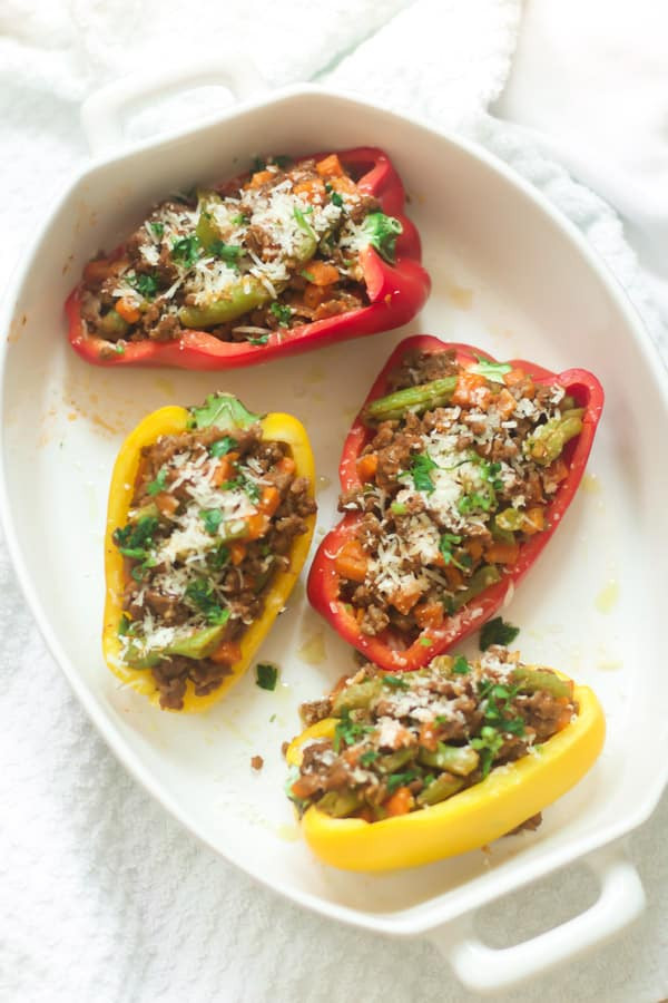 Stuffed Bell Peppers With Ground Turkey
 Easy Ground Turkey Stuffed Peppers Primavera Kitchen