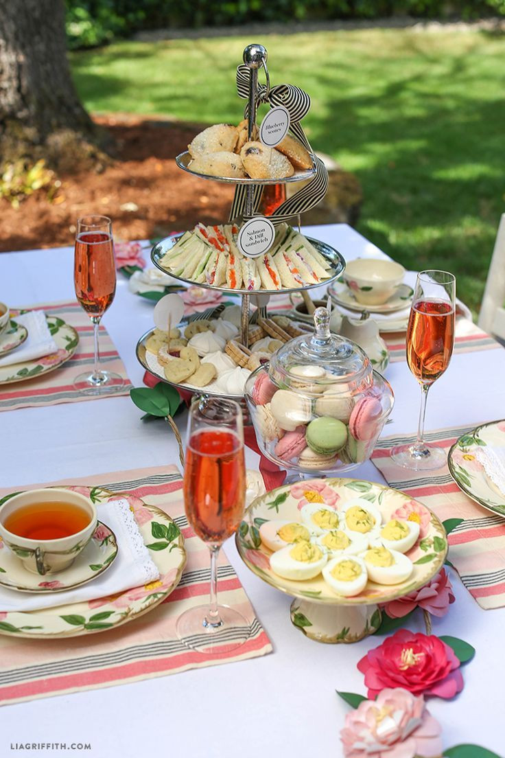 Summer Afternoon Tea Party Ideas
 Host an English style high tea Select from the best of