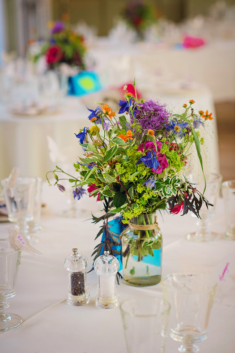 Summer Flowers For Wedding
 Relaxed Country Outdoor Bright Flowers & Mismatched Summer