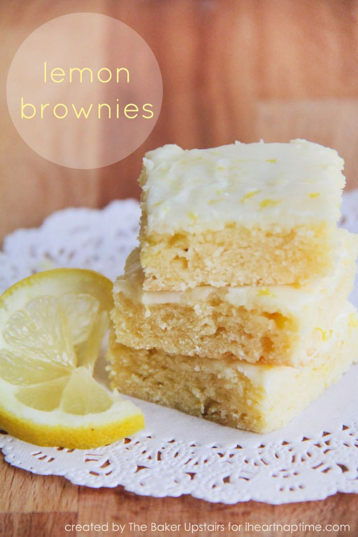 Summer Lemon Desserts
 Lemon Brownies Recipe