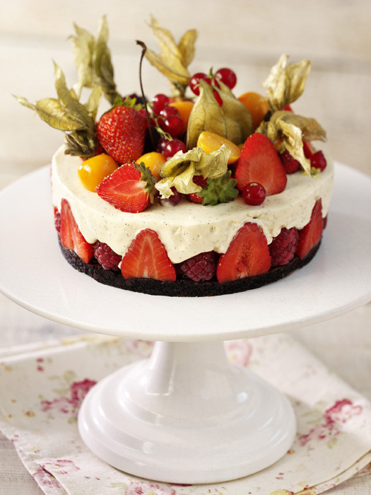Summer Lemon Desserts
 Fruit gateaux lemon tart pavlova strawberry cake top