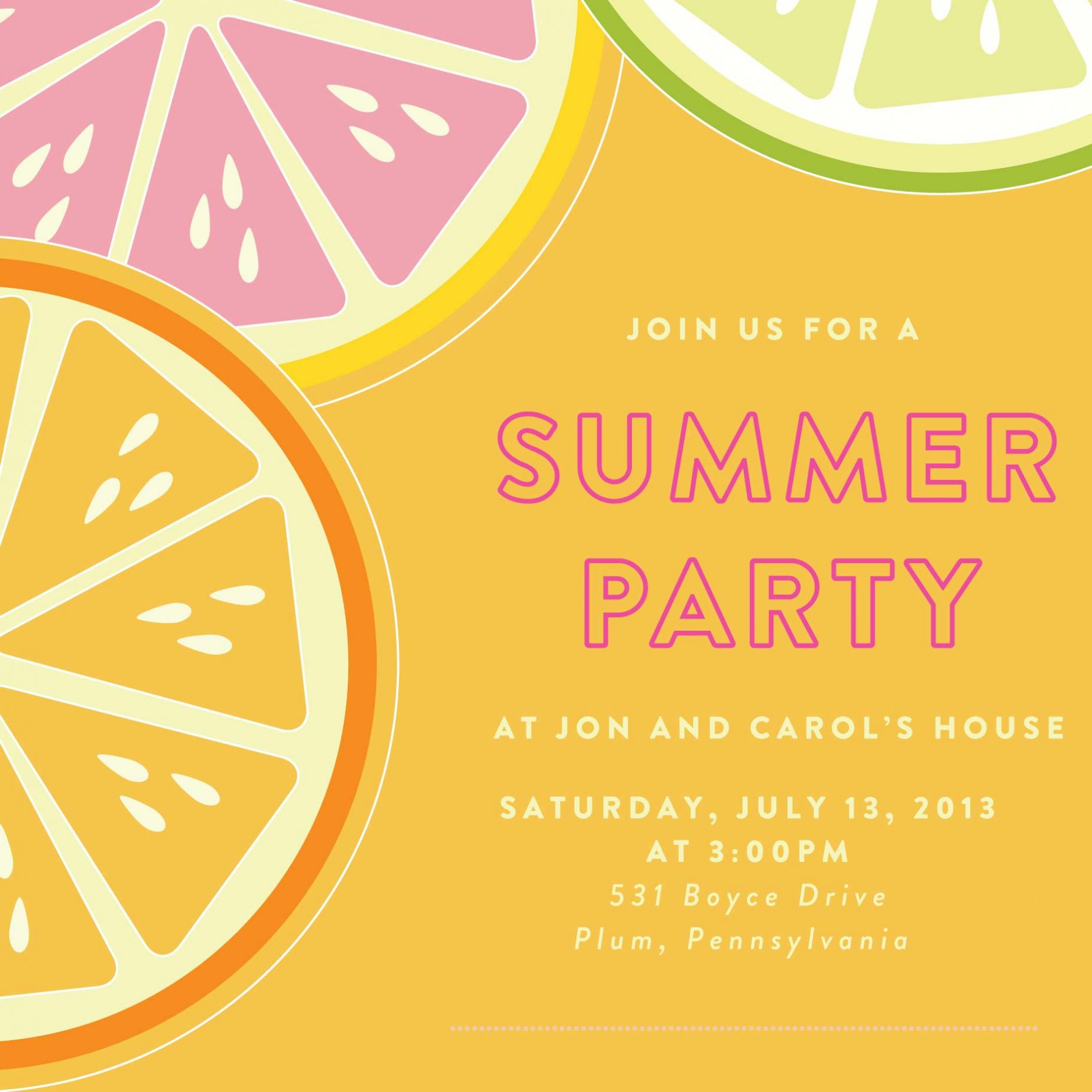 Summer Party Invitation Wording Ideas
 Summer Party Invitations to give you inspiration in making
