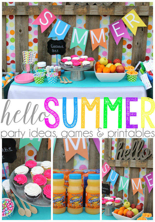 Summer Time Party Ideas
 Hello Summer Party Ideas Games & Printables