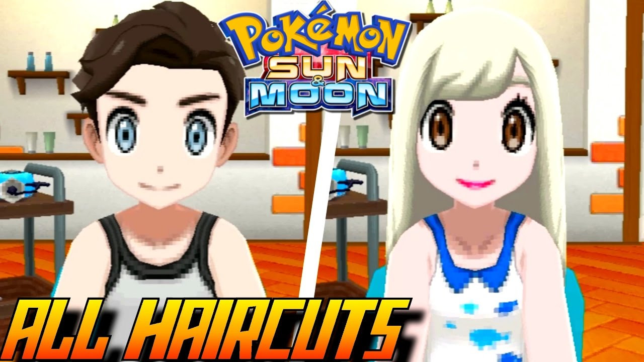 Sun And Moon Male Hairstyles
 Pokémon Sun and Moon All Haircuts Colors Male