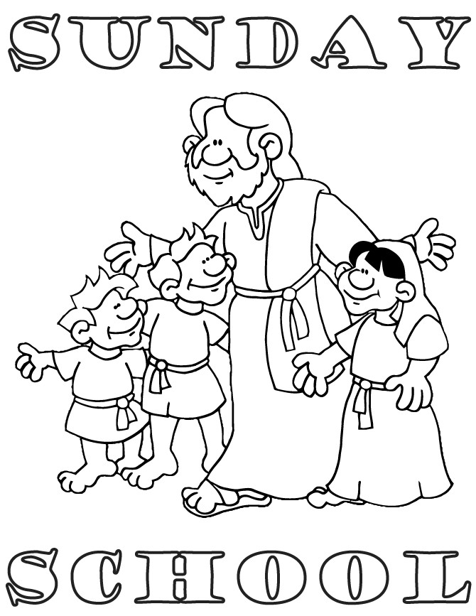 Sunday School Coloring Pages Kids
 sunday school coloring pages Free Coloring Pages For