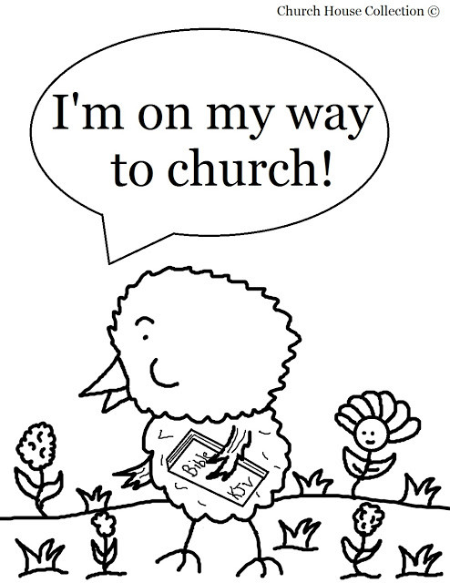 Sunday School Coloring Pages Kids
 Church House Collection Blog Easter Chick Coloring Page