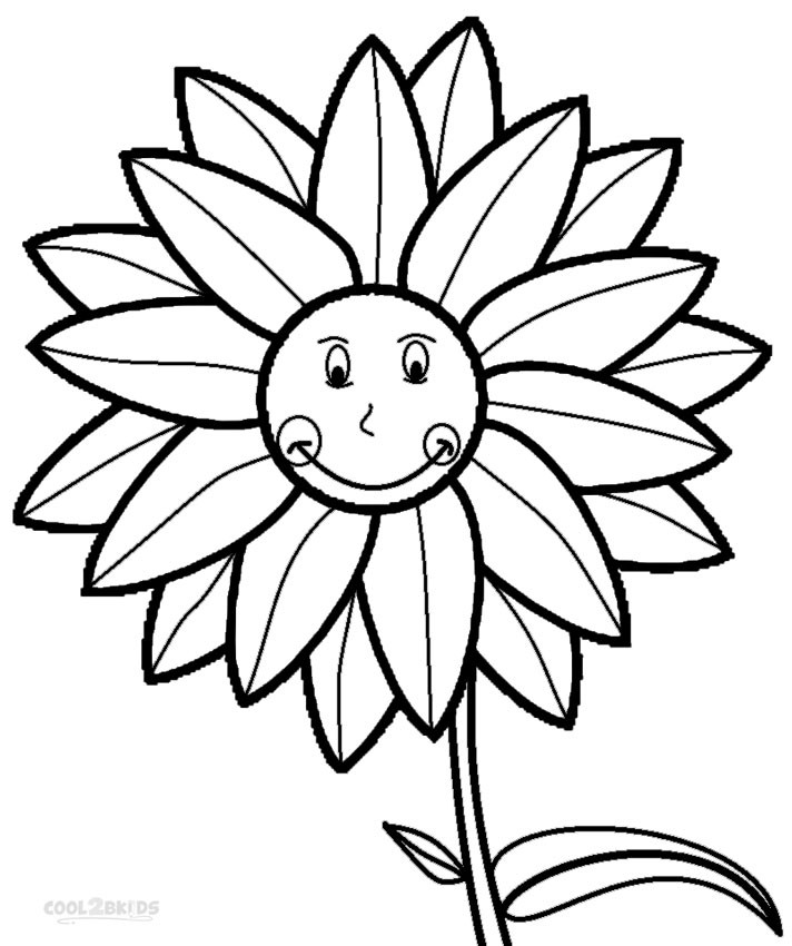 Sunflower Coloring Pages Printable
 Sunflower Coloring Pages
