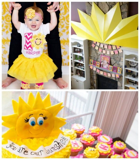 Sunshine Birthday Party
 First Birthday Party Ideas Themes Games & More
