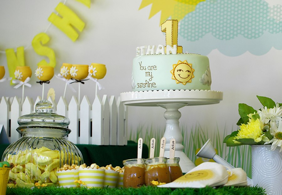 Sunshine Birthday Party
 You Are My Sunshine First Birthday Party