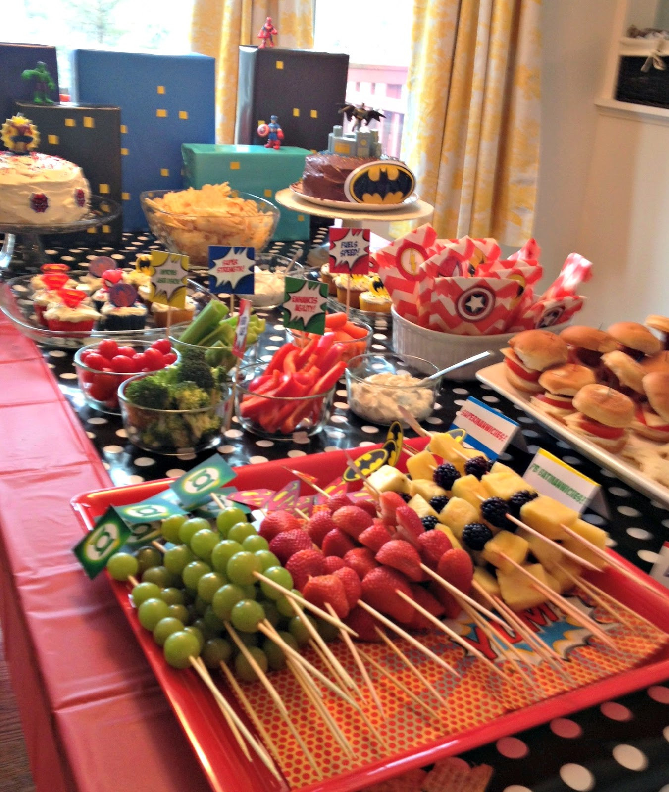 Superhero Party Food Ideas
 Super Hero Birthday Party Recap Simply Sarah Style
