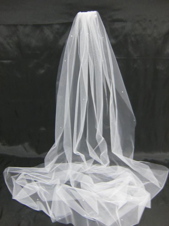 Swarovski Crystal Wedding Veil
 Wedding Veil Swarovski Crystal Rhinestone by CLCOSTADESIGNS