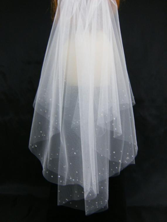 Swarovski Crystal Wedding Veil
 Wedding Veil Swarovski Crystal Rhinestone Edged by