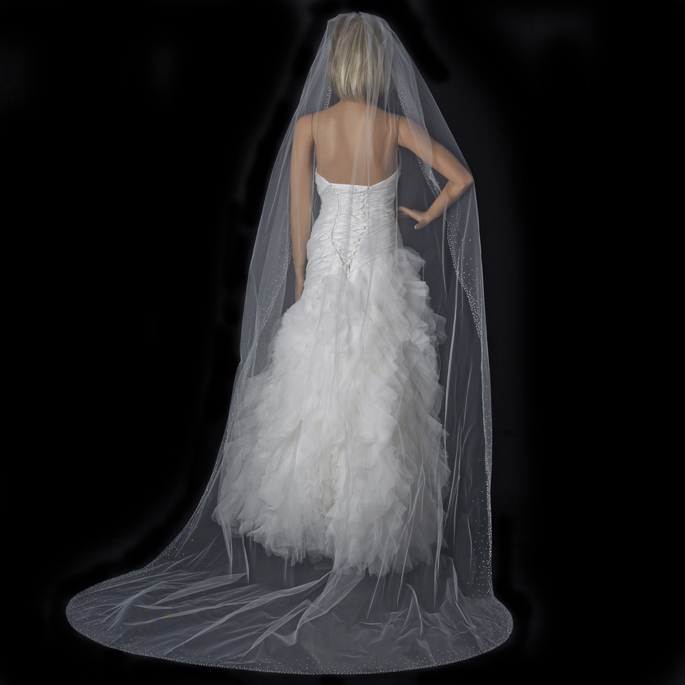 Swarovski Crystal Wedding Veil
 Dazzling Swarovski Crystal Wedding Veil Elegant Bridal