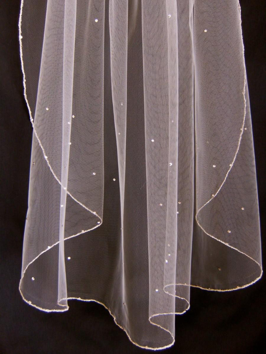 Swarovski Crystal Wedding Veil
 Bridal Veil Swarovski Crystal Rhinestone Sheer 28 Inch