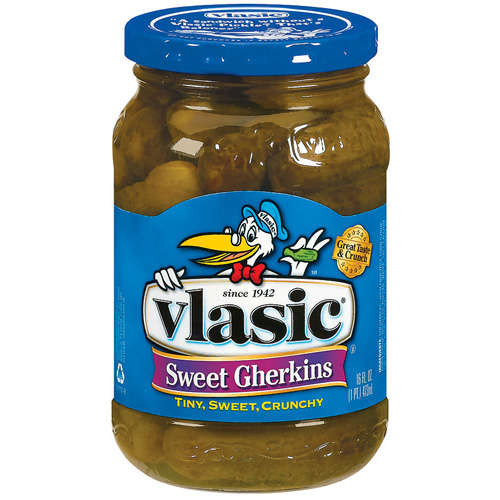 Sweet Baby Pickles
 Vlasic Sweet Baby Gherkin Pickles 16 oz