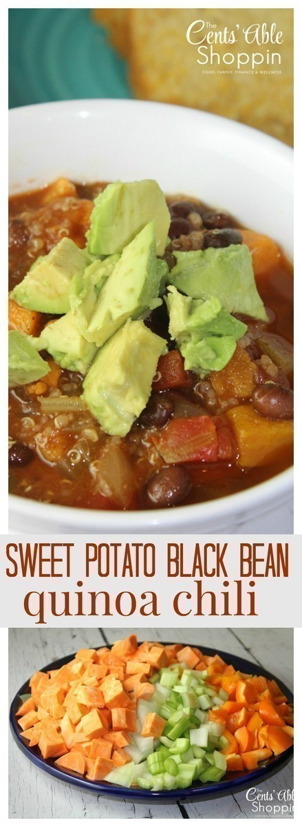 Sweet Potato Black Bean Quinoa Chili
 Sweet Potato Black Bean Quinoa Chili