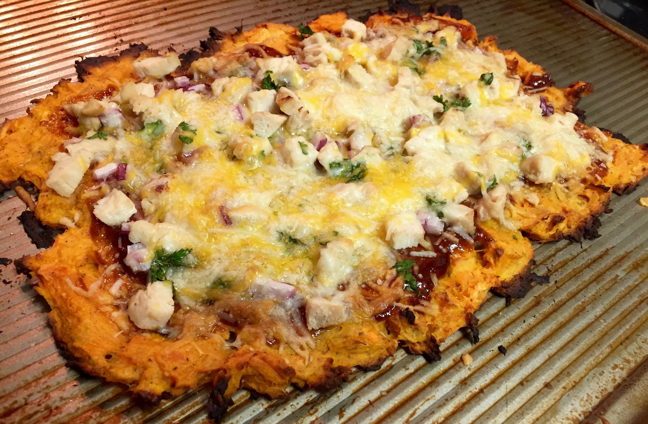 Sweet Potato Pizza Crust
 Sweet Potato Pizza Crust – gluten free party of one