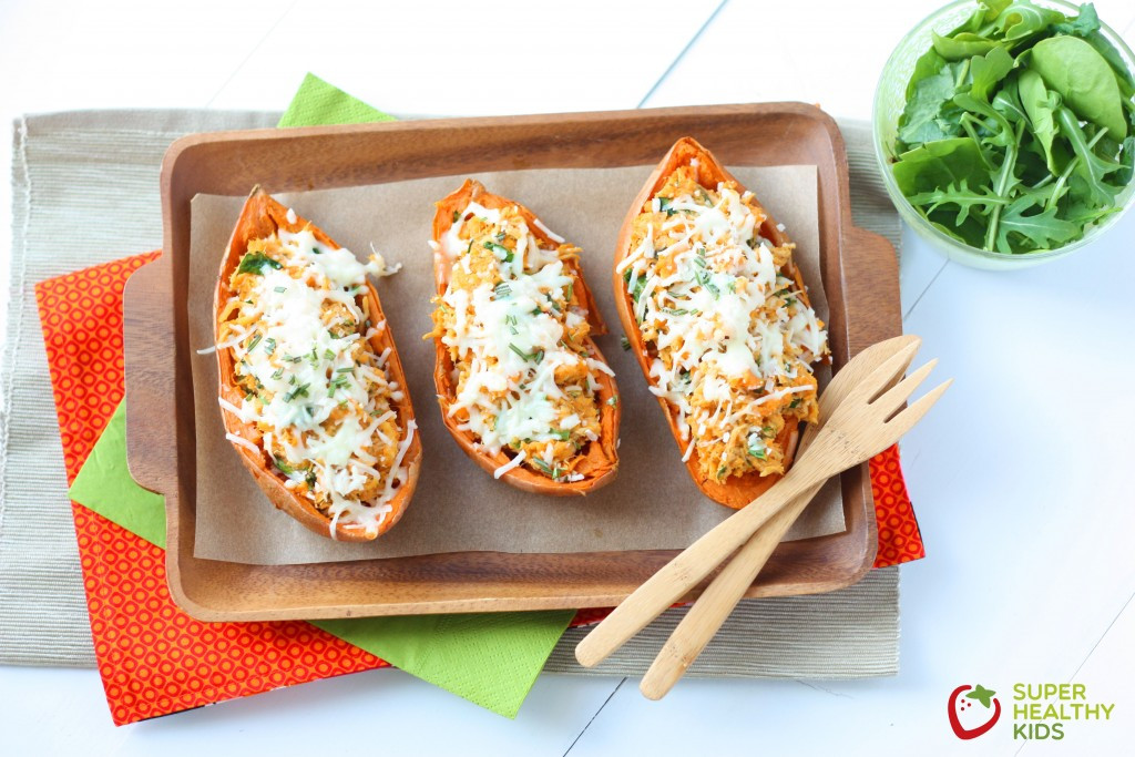 Sweet Potato Recipes For Kids
 Italian Chicken and Spinach Stuffed Sweet Potatoes