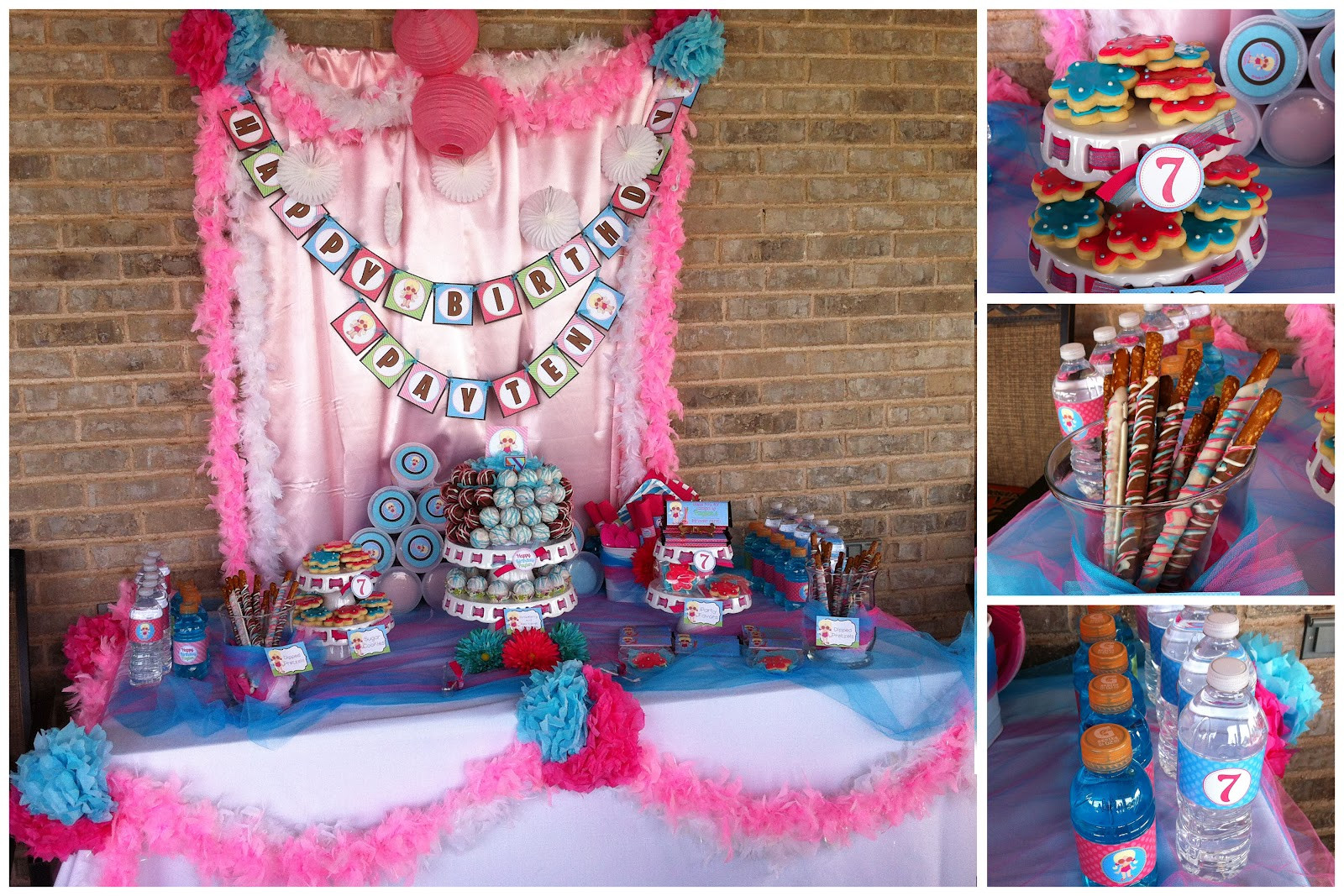 Sweet Sixteen Pool Party Ideas
 Sweet Shindigs Birthday Day Pool Party Dessert Table