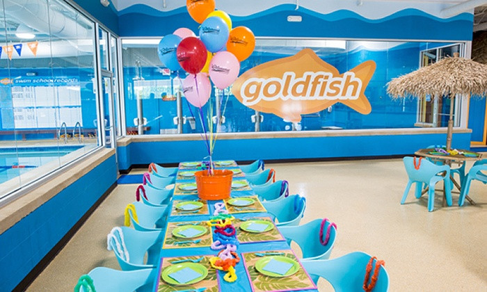 Swimming Birthday Party Ideas
 Kids’ Pool Party Goldfish Swim School