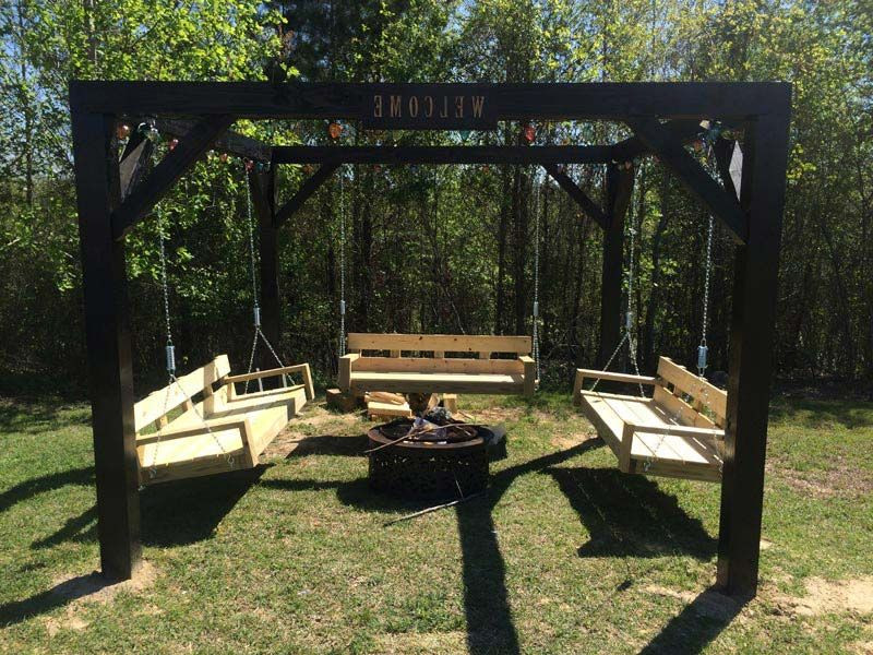 Swing Fire Pit
 fire pit with swing Google Search