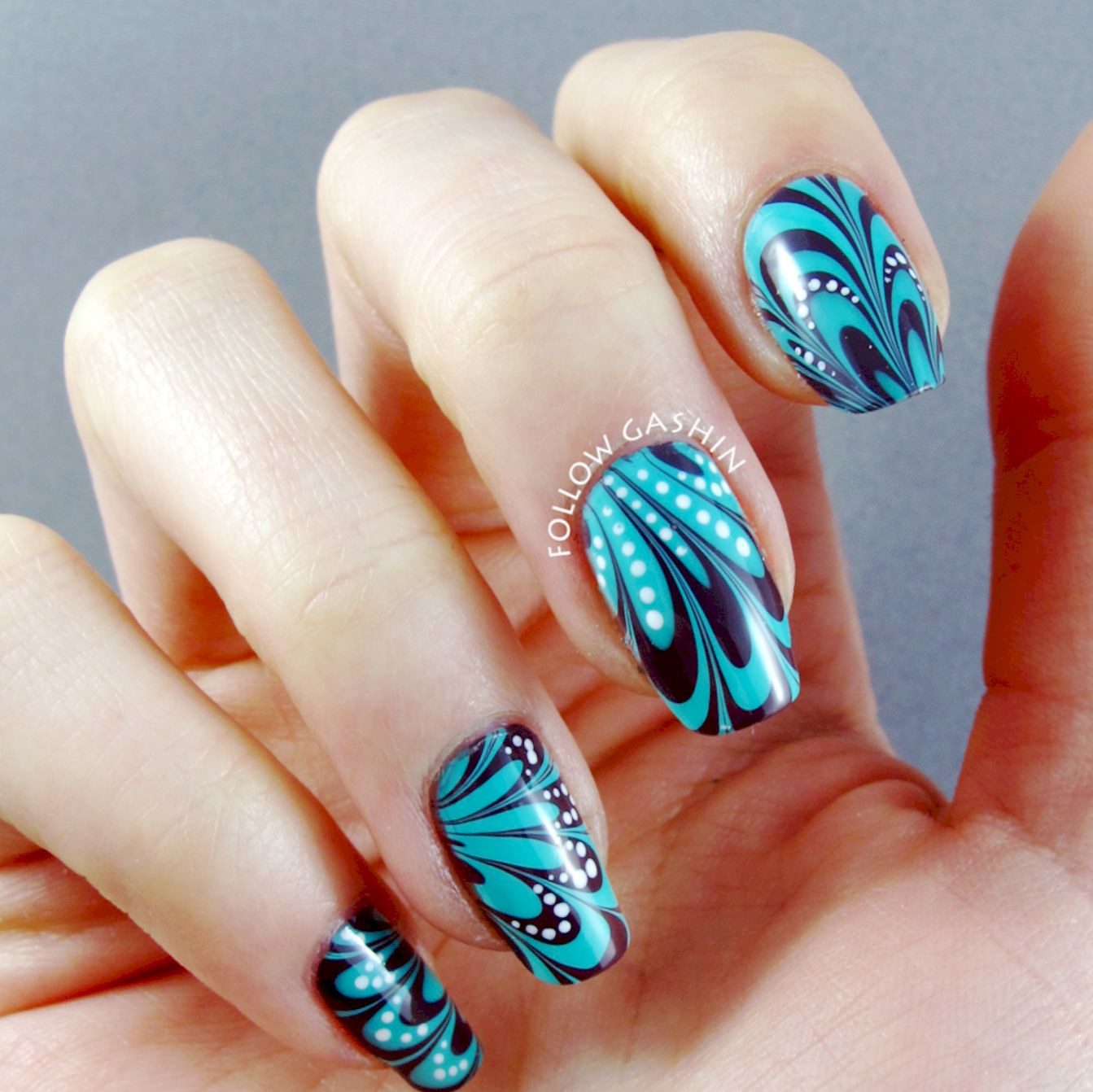 Swirl Nail Art Without Water
 Marble Nail Designs Without Water Amazing Nails design