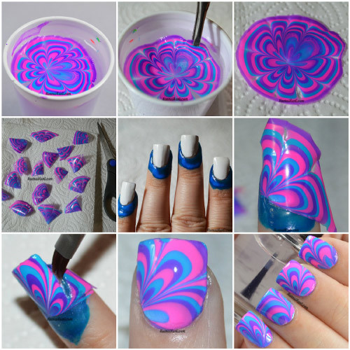Swirl Nail Art Without Water
 Top 10 Water Marble Nail Art Design Tutorials