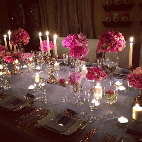Table Decoration Ideas For Dinner Party
 Elegant dinner party table setting TheEnVISIONFirm