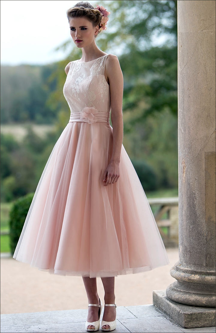 Tea Length Wedding Dresses
 These 10 Gowns Are Proof The Pink Wedding Dress Packs Sass