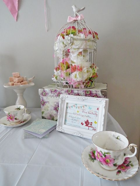 Tea Party At Home Ideas
 Very pretty decor at a Tea Party See more party ideas at