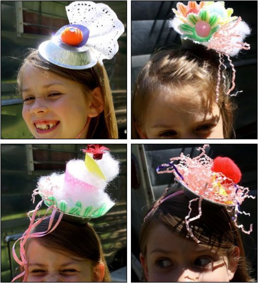 Tea Party Craft Ideas
 Love these little hats made from pie tins Very Royal