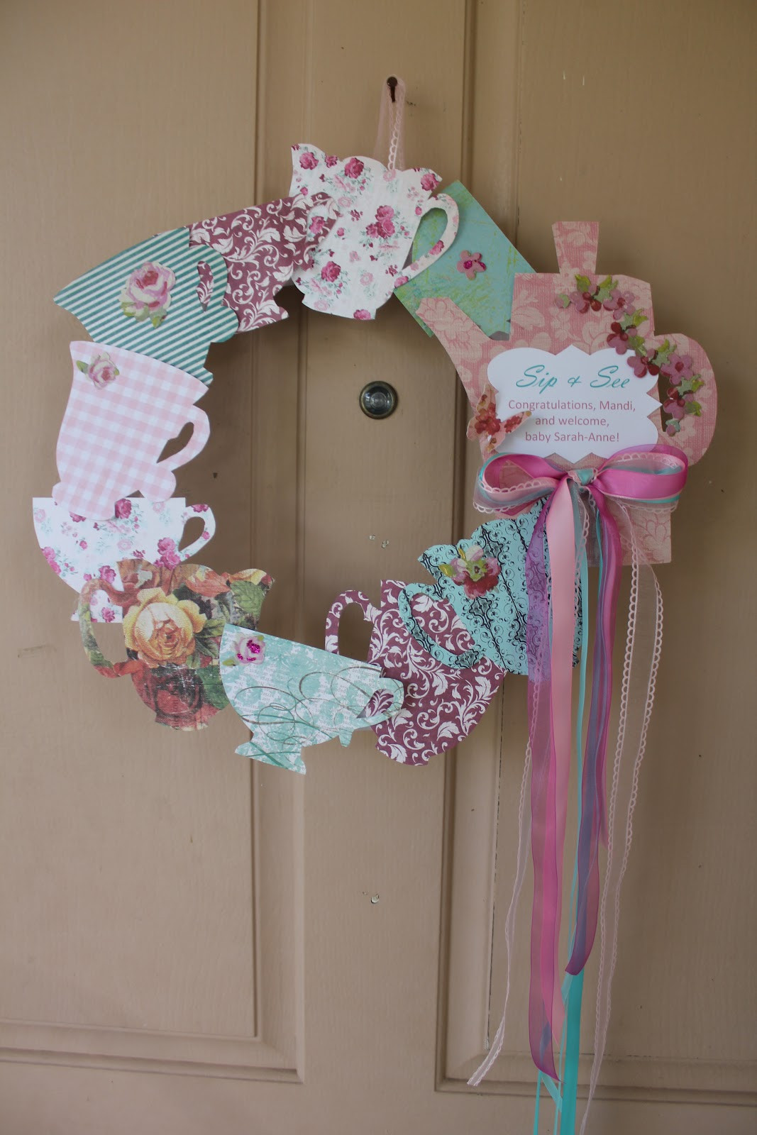 Tea Party Craft Ideas
 Precise is Nice Sip and See Baby Shower tea party style