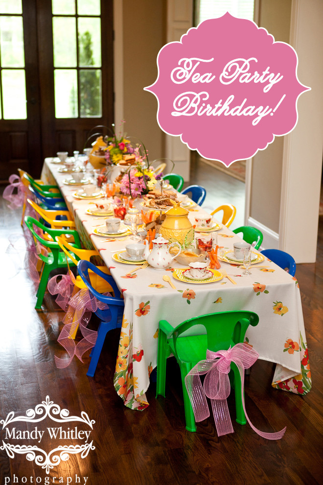 Tea Party Ideas For Girls
 Party Feature Colorful Little Girl s Tea Party