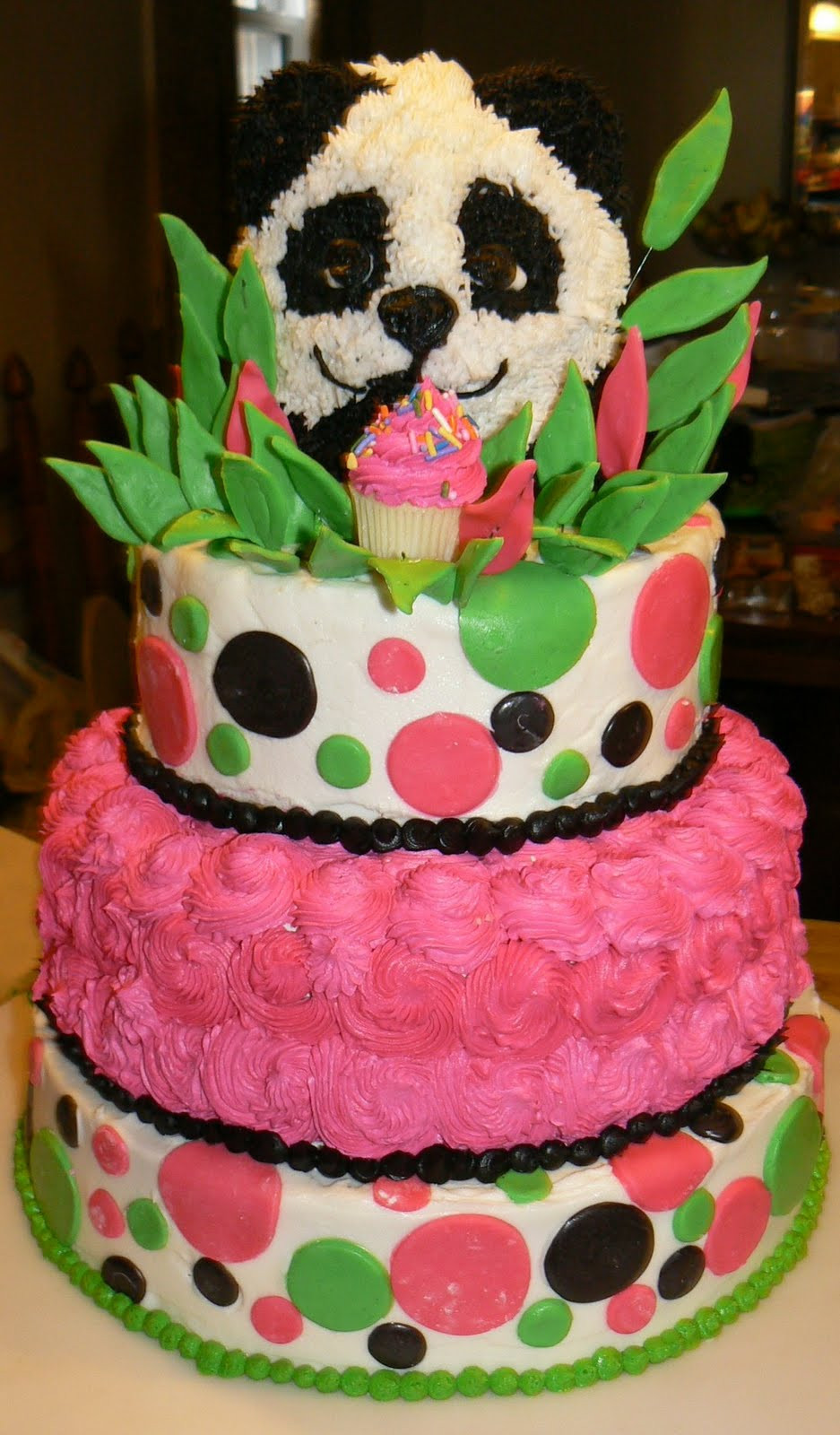 Teenage Birthday Cakes
 Kelly Roberts Designs Panda Birthday Cake