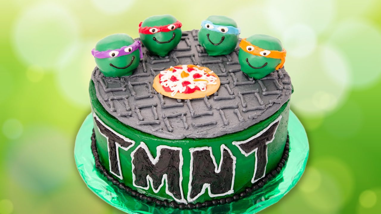 Teenage Mutant Ninja Turtles Birthday Cake
 Teenage Mutant Ninja Turtles Cake from Cookies Cupcakes