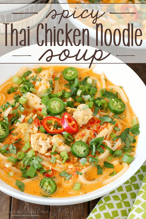 Thai Chicken Noodle Soup Recipes
 Spicy Thai Chicken Noodle Soup Recipe Recipes