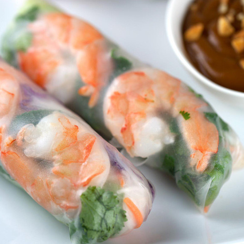 Thai Fresh Spring Rolls Recipes
 Ve able Spring Rolls With Peanut Dipping Sauce Recipe