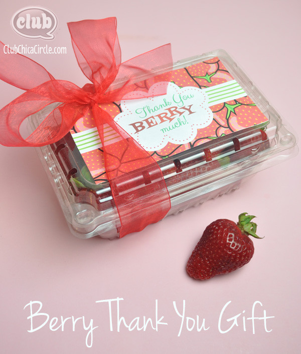 Thank U Gift Ideas
 We are "Berry" Thankful Homemade Teacher Gift Idea