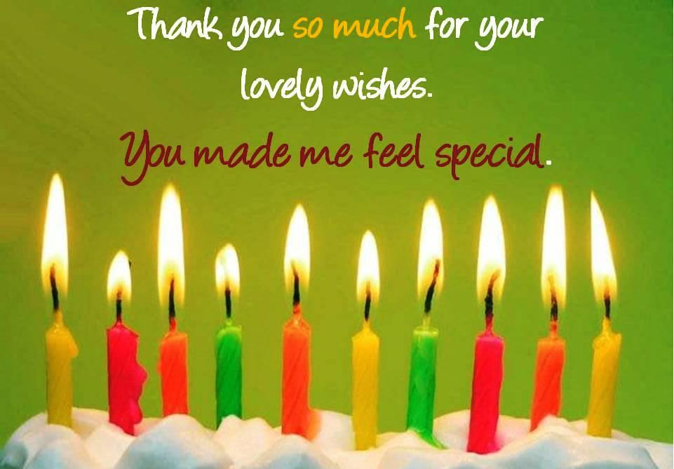 Thank You For Birthday Wishes Quotes
 INTRADAY MOVERS Thank you so much for ur wishes