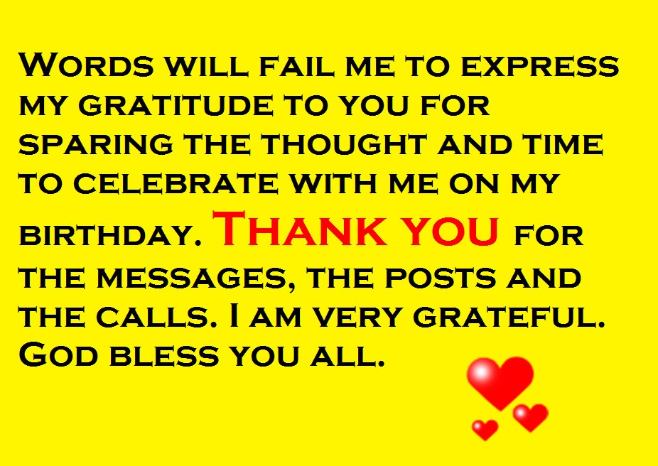 Thank You For Birthday Wishes Quotes
 Thanks for the Birthday Wishes Notes and Quotes