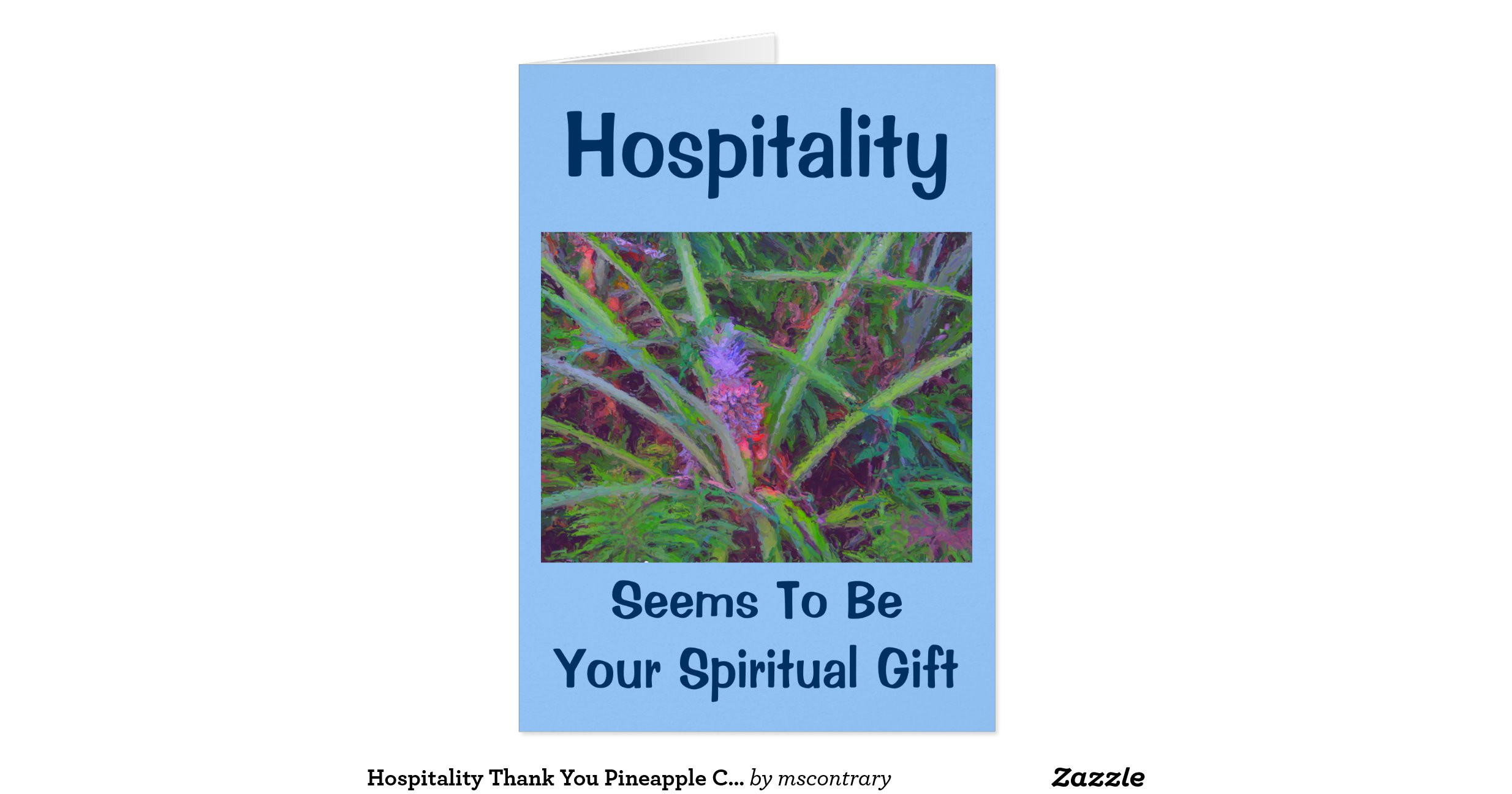 Thank You For Your Hospitality Gift Ideas
 hospitality thank you pineapple cards