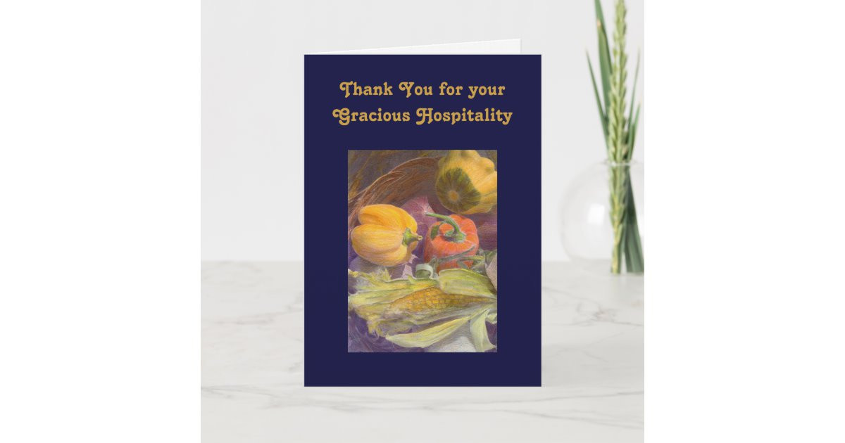 Thank You For Your Hospitality Gift Ideas
 Thank You for your Gracious Hospitality Template